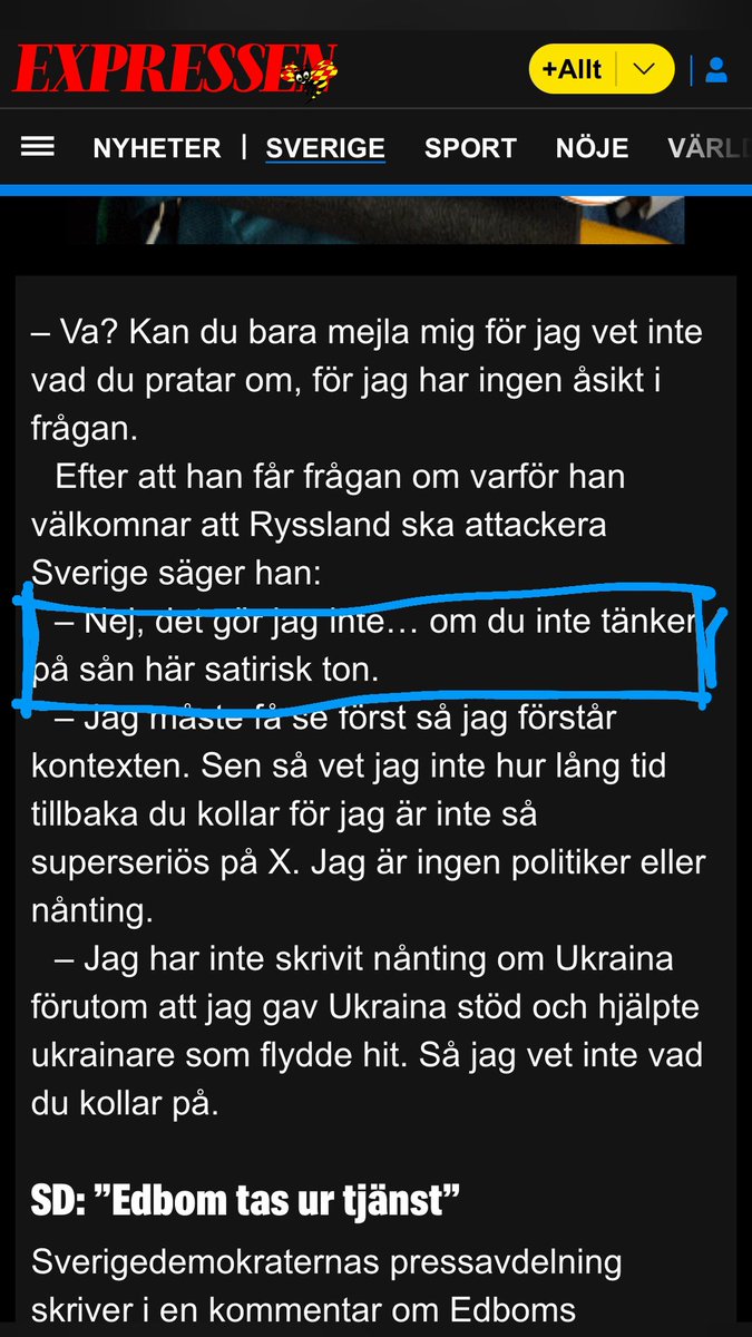 2014: att ta ett glas bubbel med tjejerna är feminism, att köpa aktier är feminism, att göra slut är feminism, allt är feminism
2024: att bre en macka är satir, att slå sin tjej är satir, att under flera år stötta putin är satir, allt är satir