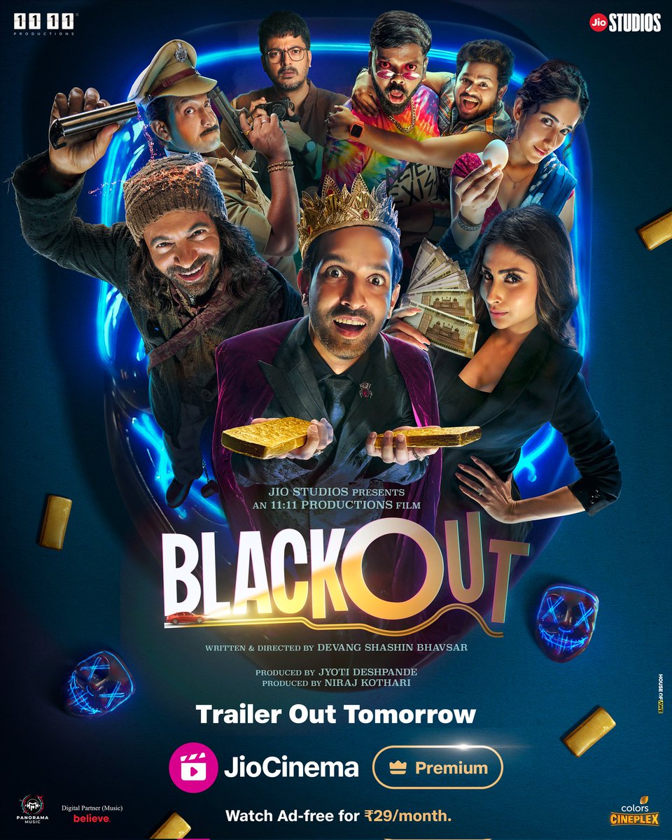 BLACKOUT TRAILER OUT TOM #blackout #blackoutonjio #focusindian #karansonawane #jiocinema #blackoutonjiocinema #nirajkothari #blackoutteaser #jyotideshpande #devangbhaskar #comedythriller #vikrantmassey #mouniroy #sunilgrover #jisshusengupta #moviemanblogger @moviemanblogger