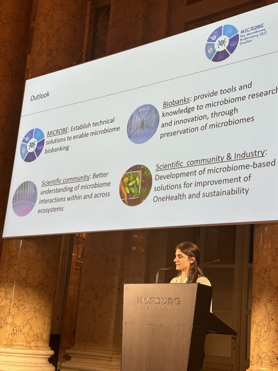 Our MICROBE expert Ms. Sara Pipponzi from the Coordinator @AT_Bioresources Austrian Institute of Technology presented project results and the project at the @BiobankWeek European Biobank Week 2024 in Vienna, Austria. lnkd.in/gfDcsRDM