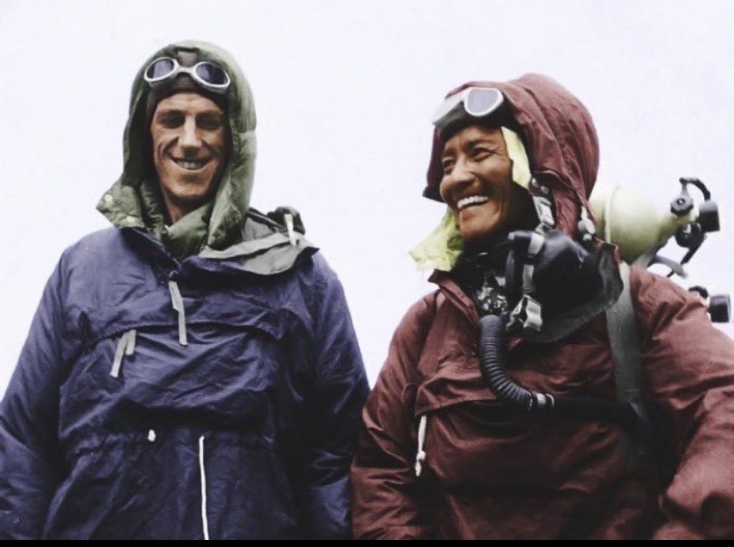 29 May 1953. At 11:30 AM, New Zealander, Edmund Hillary (left), and Nepalese sherpa, Tenzing Norgay, became the 1st known people to reach the top of Mount Everest, which at 8,484.86 is the highest mountain in the world.