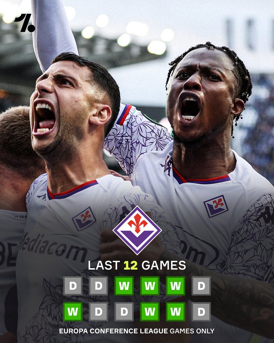 Fiorentina haven't lost a single game on their way to the Conference League final 😳💜