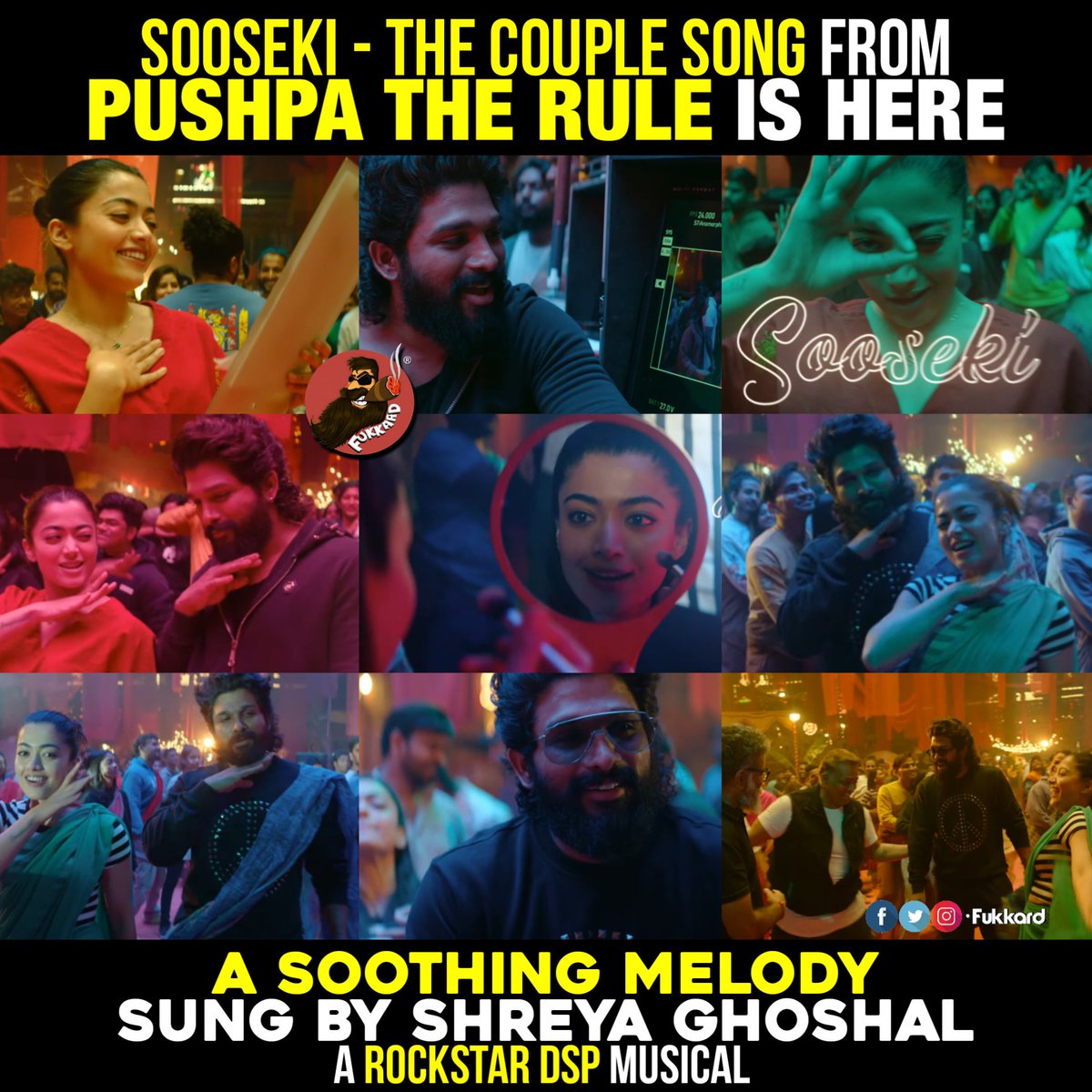 #Pushpa2SecondSingle ❤️‍🔥#Sooseki #TheCoupleSong 🤩 youtu.be/qxbHtcfHq2s?si…