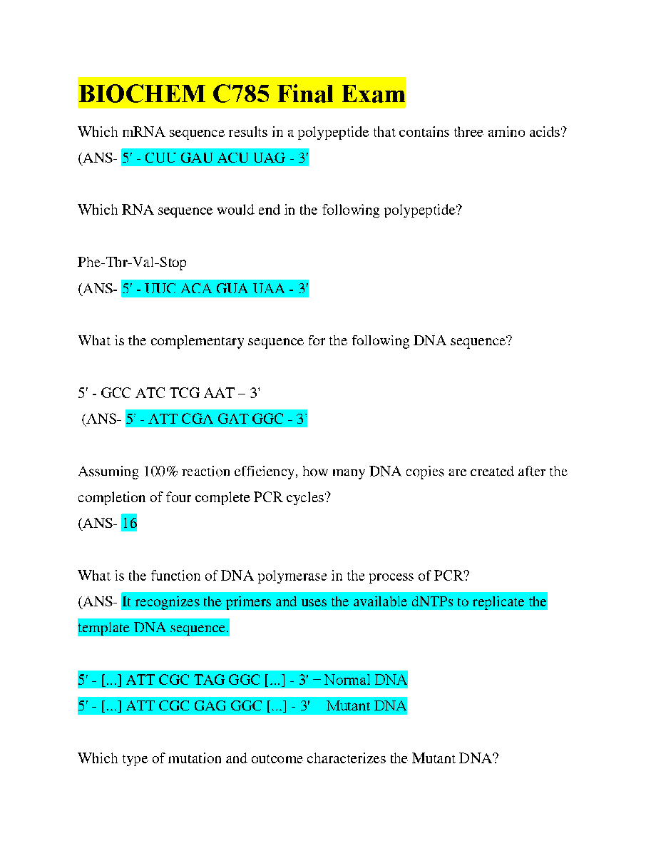 Alizai1587850's tweet image. hackedexams.com/item/4984/bioc… 
Bio chem C785 Final Exam With Updated Answers 2023 
#biochem #C785 #Bio2023 #biofinalexam #bioanswers #hackedexams
