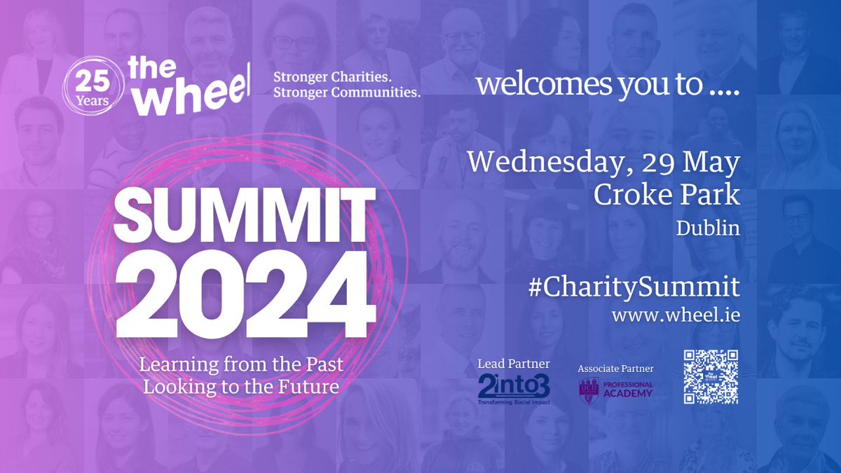 Summit 2024 is here! Registration now open on LVL 2 of @CrokeParkEvent Conference Centre. We have a completely sold out event, so it's going to be a busy & buzzy start.  This is our biggest Summit to date, so much thanks to our partners @2into3 & @ucd_prof #CharitySummit