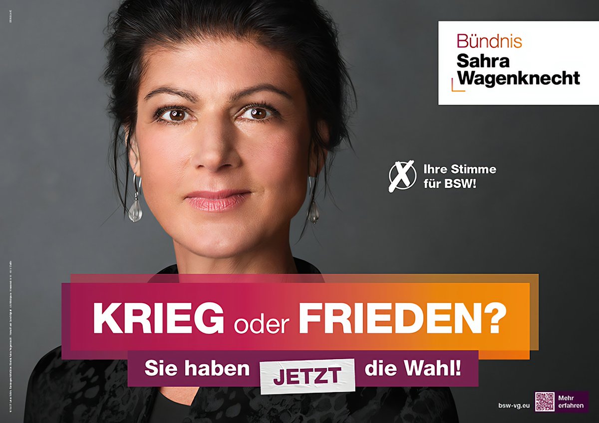 GrimbertPro's tweet image. Moin Twitter.
Das was bei #Wagenknecht zur Wahl steht, im
"Entweder/Oder" Duktus, mal verdeutlicht, was sie meint.

Sie haben die Wahl, wenn der Russe in Ihrem Wohnzimmer steht und Ihnen Ihren Frieden aushandelt.

#BSW #Putinversteher #Rubelnutte