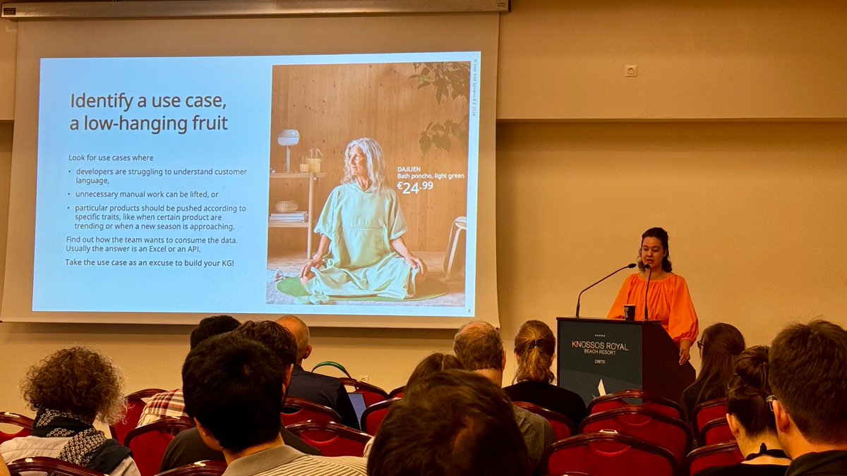 Andrii (@alsx) on Twitter photo ✨Serendipity
on the way to knowledge€ graph — who knew misspelled brands would be so valuable? Engaging keynote by <a href="/katsi111/">Katariina Kari</a> @ #ESWC2024✨ ✨Serendipity
on the way to knowledge€ graph — who knew misspelled brands would be so valuable? Engaging keynote by <a href="/katsi111/">Katariina Kari</a> @ #ESWC2024✨