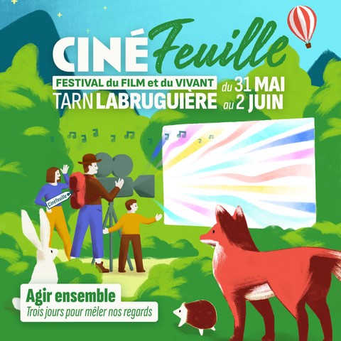 CPIE_Tarn's tweet photo. C'est ce week end que se lance enfin le festival Cinéfeuille ! 

(Re)découvrez la nature sous un autre jour à travers une sélection de films, activités et concerts pour tous et toutes afin d'agir ensemble pour le vivant ! https://t.co/RIbOVJRBrB