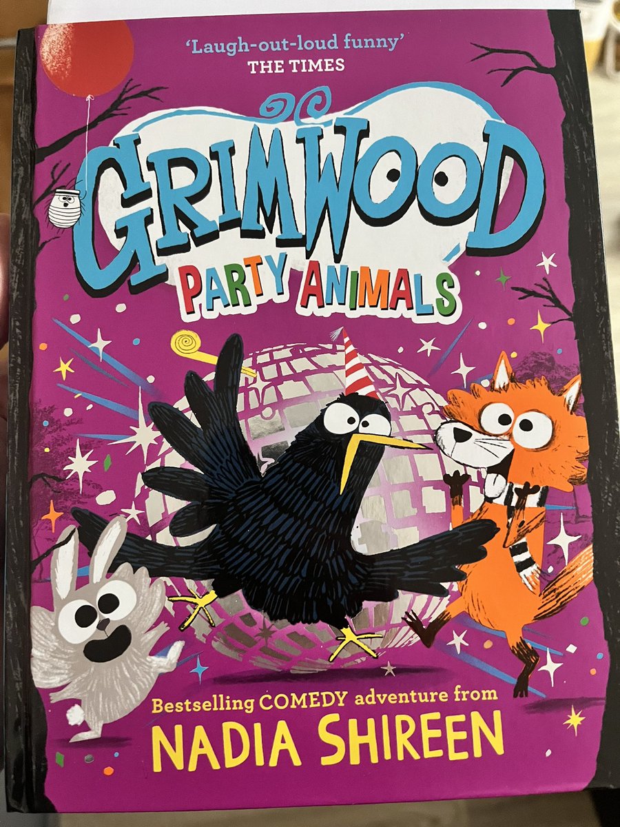 My favourite instalment so far, Grimwood: Party Animals @NadiaShireen is another bonkers escapade packed full of ingenious humour & heart. Has Sharon’s brain actually been replaced with a cauliflower? Out 20/6/24. Thanks @simonkids_UK @KirstenGrant2 📖 checkemoutbooks.wordpress.com/2024/05/29/gri…