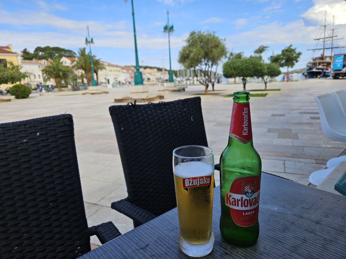 I am 🍻 researching getting to Pula in Croatia with Henry next month. As a Romanian/English dog, he wants a photo with the sign. 🤣🤣 #travel #Croatia #travelblog