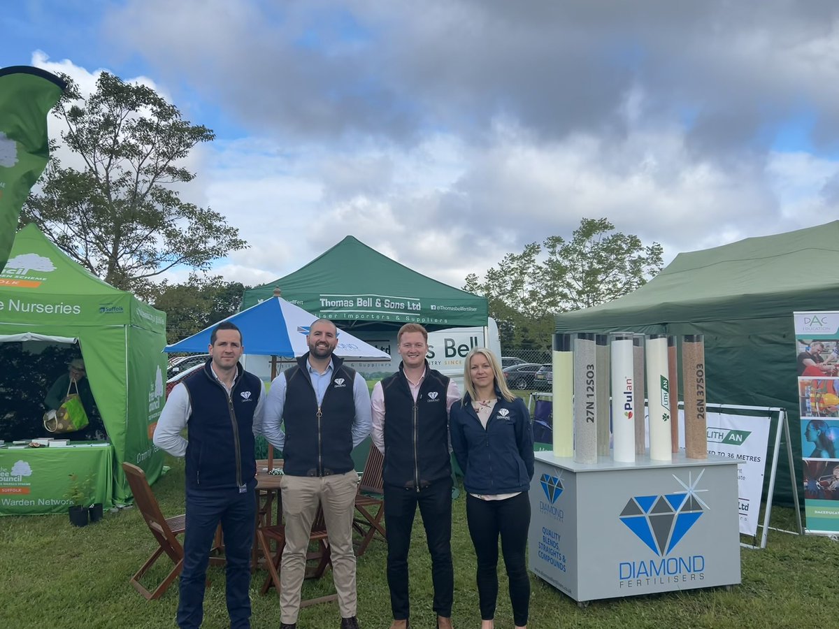 Good Morning from Suffolk Show 🌾 

If you would like to know more about the range of fertilisers we have to offer, pop by and say hello

Find us in the Yellow zone 

thomas-bell.co.uk

#suffolkshow #agriculture #fertiliser #diamondfertilisers #pulan #lithan #limus