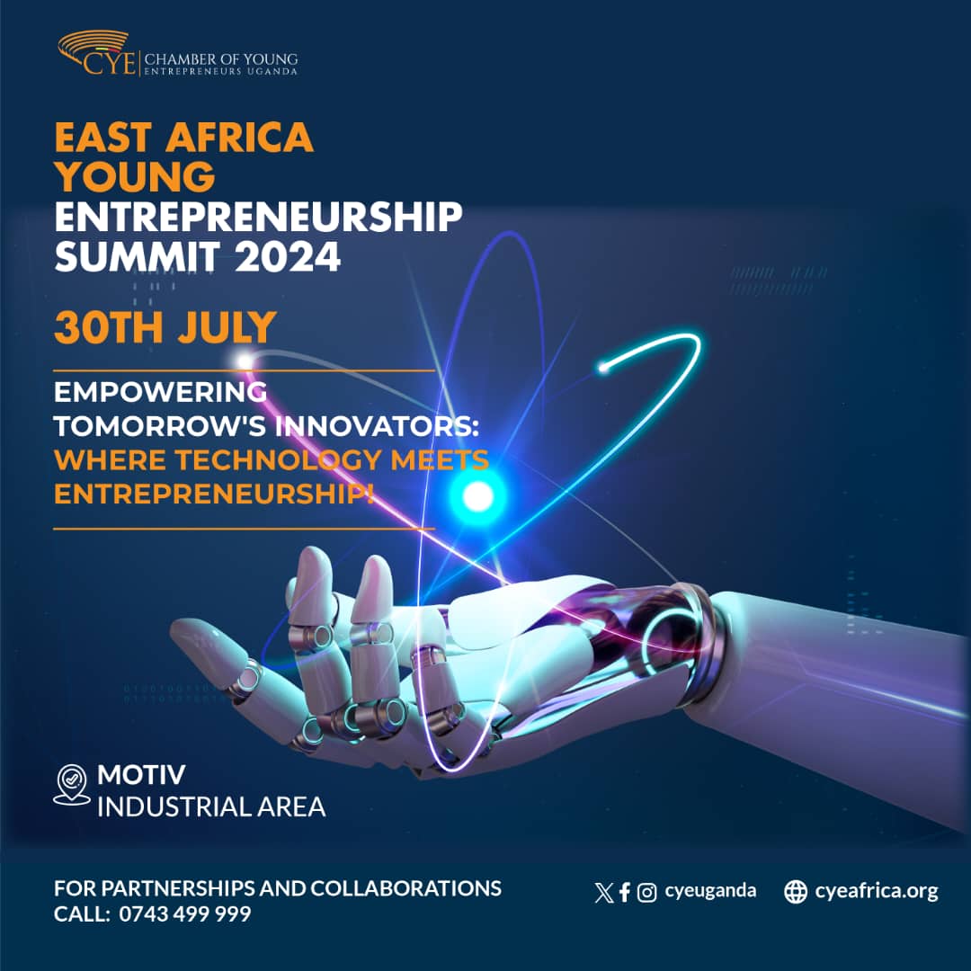 Are You Ready for the East African Entrepreneurship Summit 2024?  

Join Us on 30th July 2024 for an Inspiring Journey!  

Calling All Innovators, Dreamers, and Doers!  

Are you prepared to unleash your entrepreneurial spirit?  

#CYE2024 #Innovation #business