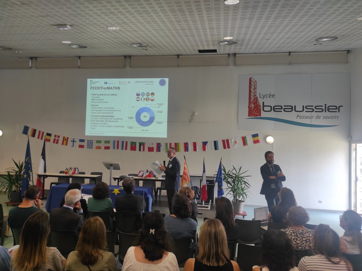 Congrès Peer2ToMaths 3e année
<a href="/DRAREIC_PACA/">DRAREIC PACA</a>
<a href="/NatachaChicot/">Natacha Chicot</a>
#Erasmus
Journée d'échanges autour des mobilités ERASMUS+ autour de l'enseignement des mathématiques en Europe.