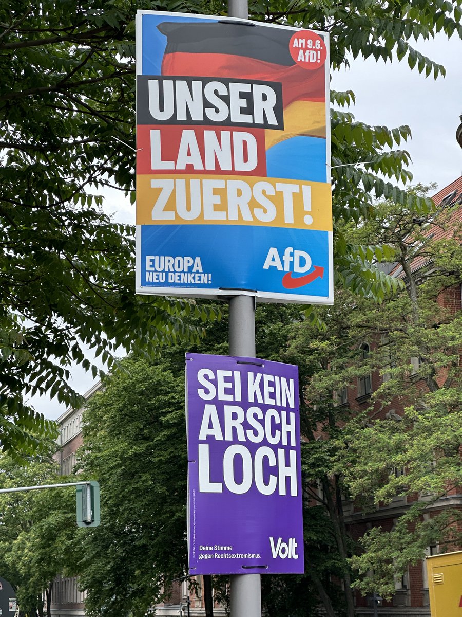 Manchmal muss man Plakate auch in einen Kontext setzen. 🇪🇺🗳️ #Europawahl #Europawahlen2024 #Europawahl2024