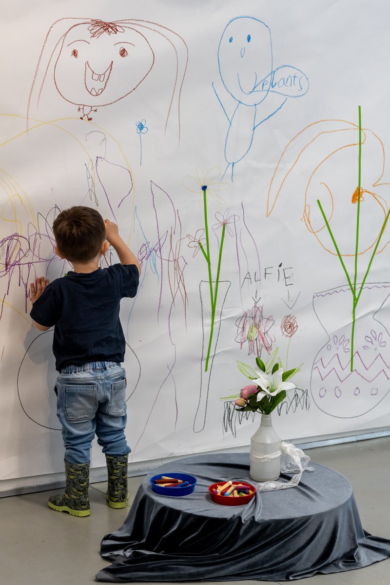 Join us for a drawing feast! Visit with 2 to 12 year olds and create your own still life artwork - or even dress-up as a lobster! Family Workshop: Flowers and Feasts Wed 29, Thur 30 May, Sun 2 June Drop-in 11am – 4pm Free with an exhibition ticket hepworthwakefield.org/whats-on/mayha…