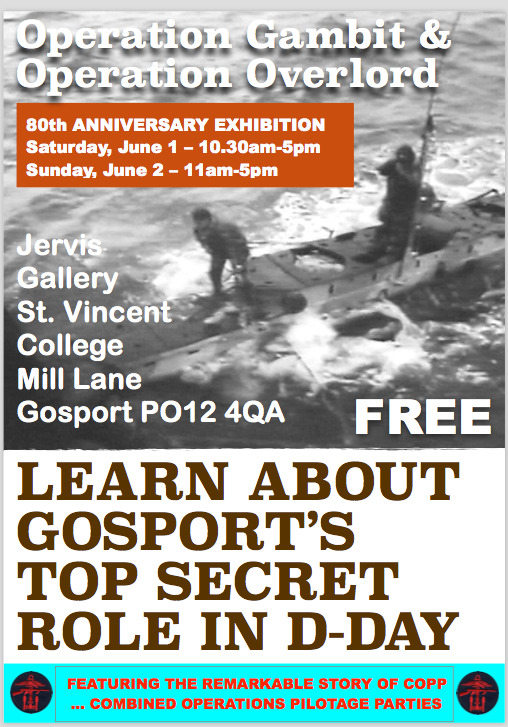 8️⃣0️⃣ This weekend there's an exhibition in Gosport that tells COPP's D-Day story. It's been organised by former Portsmouth newspaper editor Andrew Griffin, who's a trustee of the Hayling COPP Heroes Memorial. I won't be able to make it myself, but it might be worth popping in!