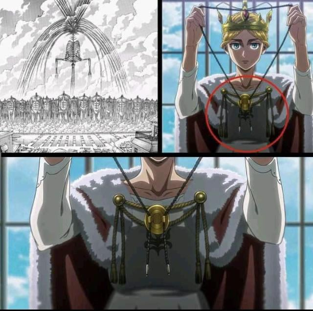 Every little detail foreshadowing/Easter egg in Attack on Titan, a thread:

1) Eren's founding titan foreshadowing