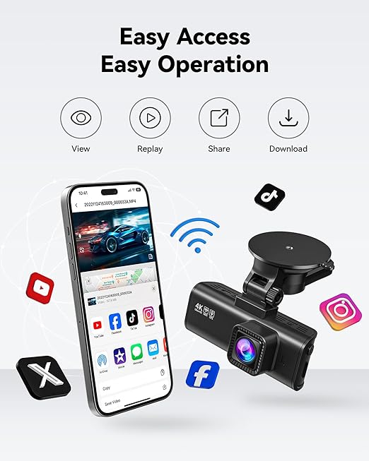 Click on the link and order now

whatsapp.com/channel/0029Va…

this is my fiverr link

fiverr.com/s/VYRpYVm

REDTIGER Dash Cam Front Rear, 4K/2.5K Full HD Dash Camera for Cars, Free 32GB Card, Built-in Wi-Fi GPS, 3.16” IPS Screen, Night Vision, 170°Wide Angle, WDR, 24H Parking Mode