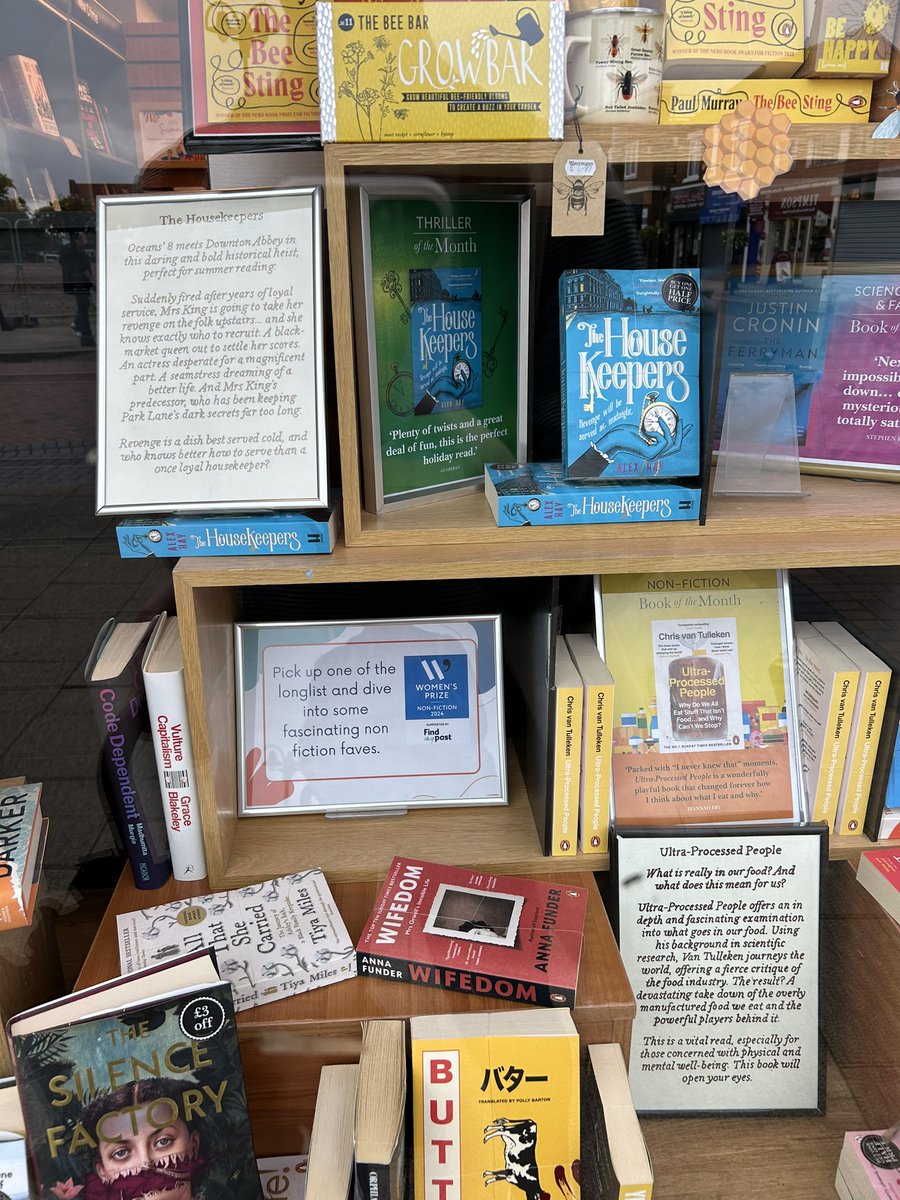 To Crewe! Thank you so much @WaterstonesCRE for a fantastic window and so much support for #TheHousekeepers! So appreciated!