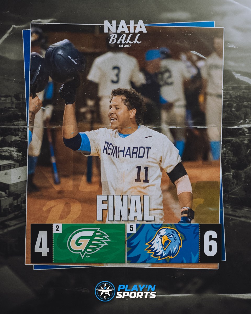 🚨 WORLD SERIES GAME 15 FINAL

#5 Reinhardt defeats #2 Georgia Gwinnett 6-4

Dylan Lewis: 2-3, 2R, 3 RBIs, HR
Luis Mendoza: 2-3, 2 RBIs, 2B, HR
Brett Allen: 9IP, 8H, 3ER, 2BB, 11Ks, WIN

4 Teams remain going into day 5 of the 2024 NAIA World Series. #NAIABall <a href="/RUBaseballAAC/">Reinhardt University Baseball</a>