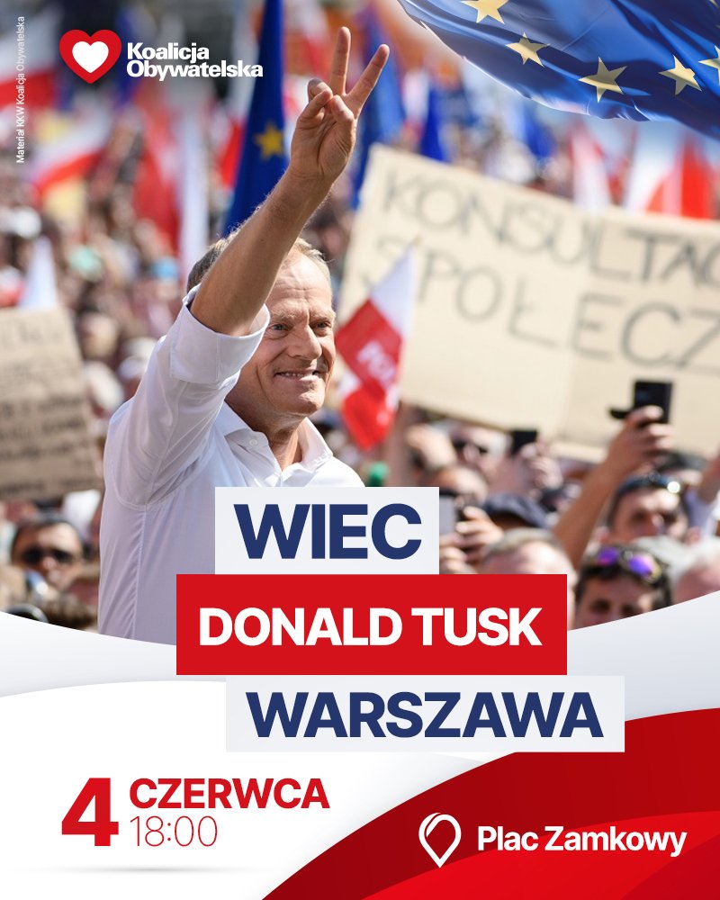 Rok temu niespodziewaliśmy się, że tyle nas będzie na marszu #4czerwca 💯🇵🇱✌️ 15 X było nas już ponad milion. 
DEMOKRATYCZNA opozycja została wybrana do Parlamentu i proputinowski rząd został odwołany.
Przyszedł czas na to, aby pis -promoskiewską V kolumnę odsunąć od  #UE.