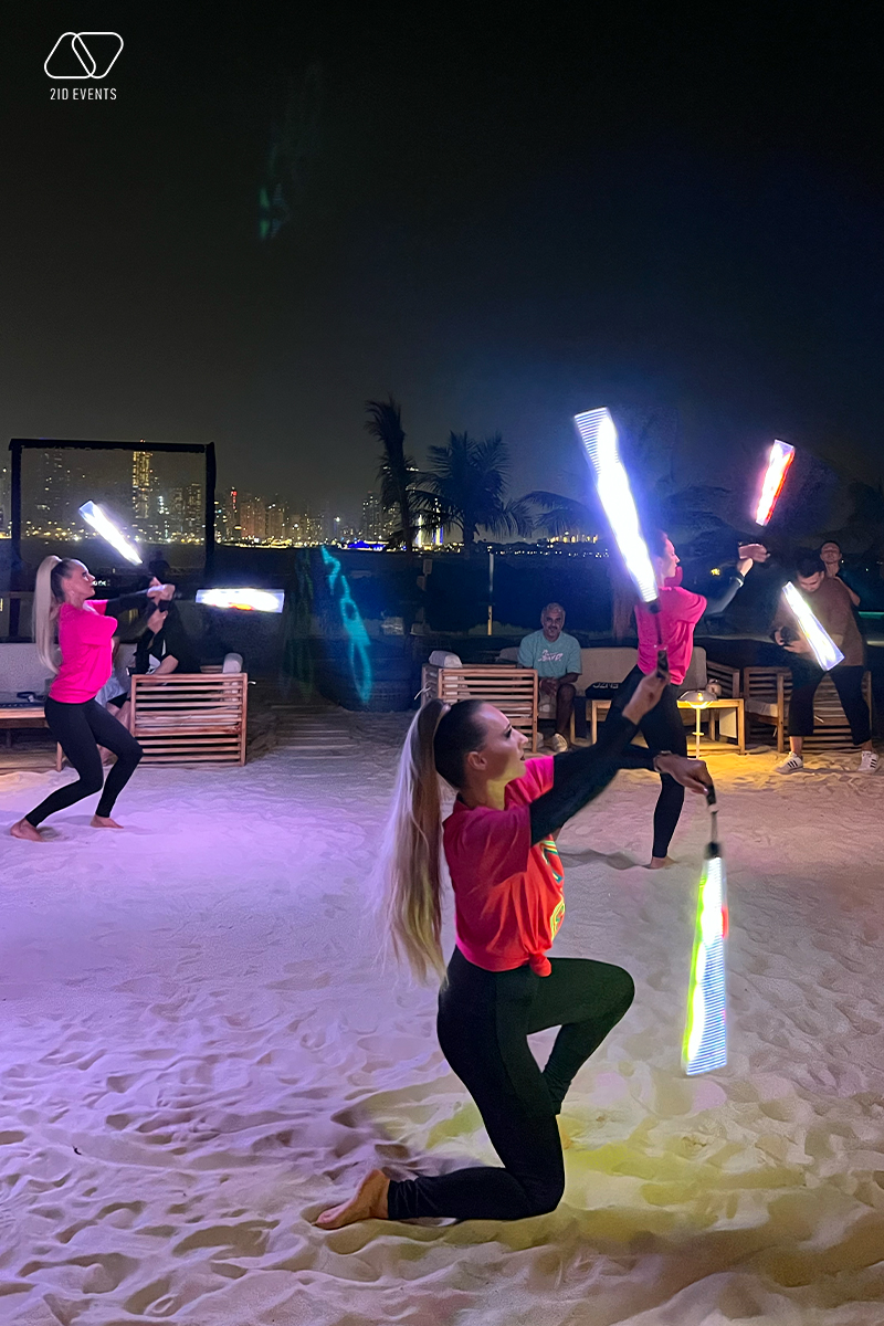 The Pixel Poi dancers mesmerized the audience with their illuminated performances, creating stunning visual effects that perfectly complemented the brand's theme.
#2idevents #corporateevents #entertainment #entertainmentindubai #pixelpoiindubai #waterdrummers #pixelpoiintheuae