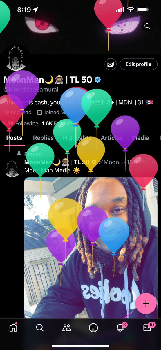 It’s officially Moonorial Day!!! Look at the balloons 🎈