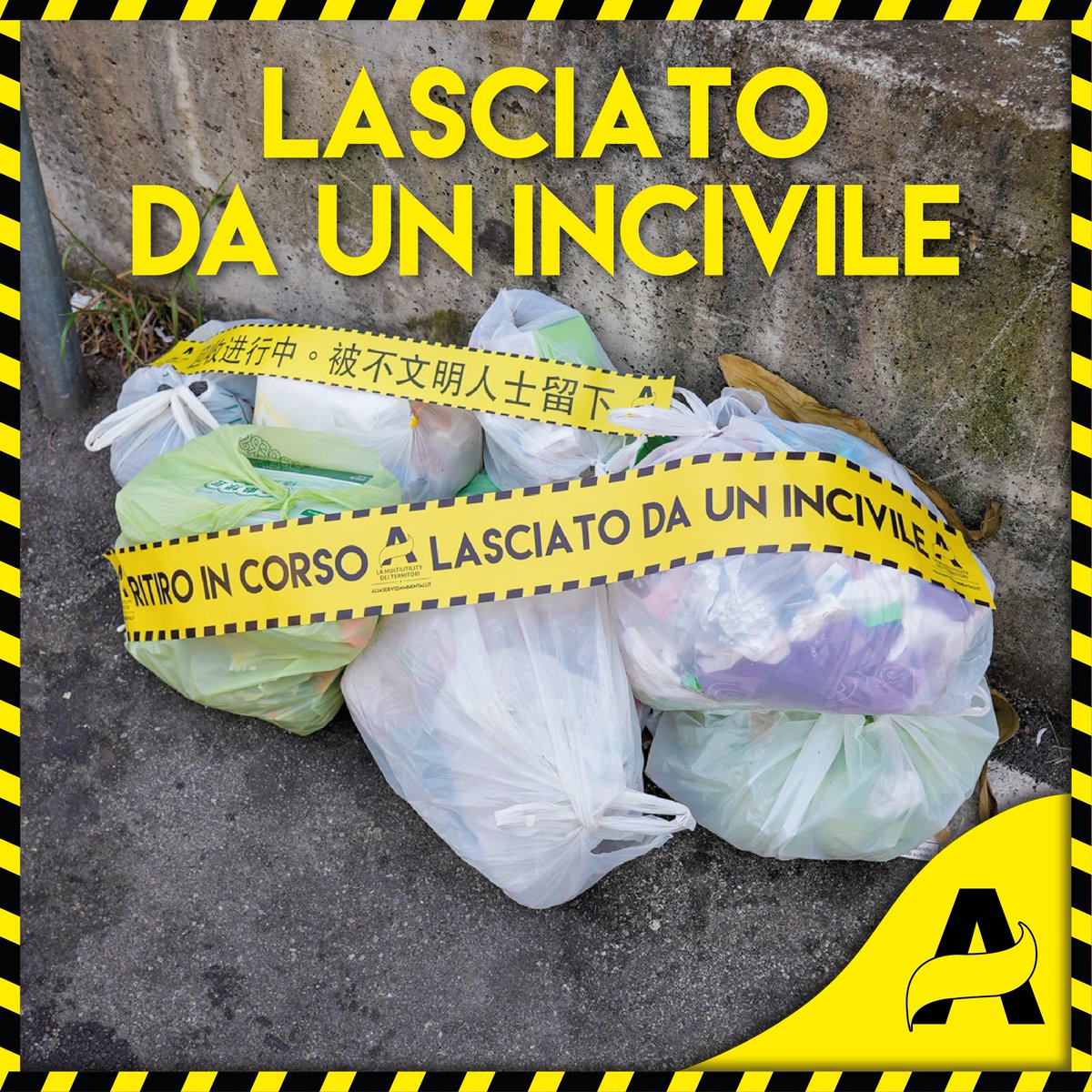 ‘Lasciato da un incivile! Ritiro in corso’. La nuova campagna di Guerrilla Marketing, per segnalare i cattivi comportamenti.

Oggi le prime azioni a Prato

Il decoro urbano è un gioco di squadra! Facciamo tutti la nostra parte!

#AliaMultiutility #Prato #GuerrillaMarketing