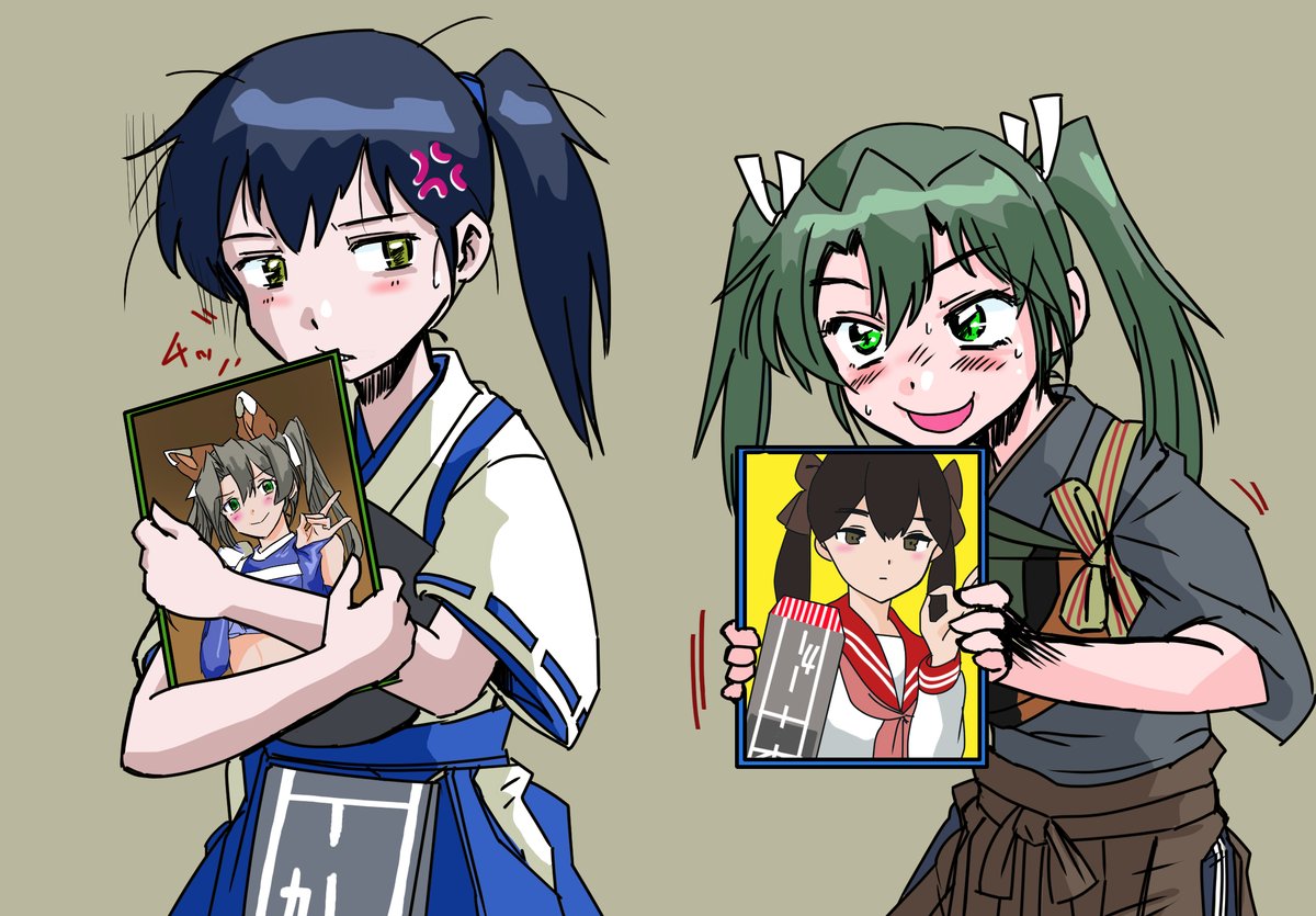 #今月描いた絵を晒そう
今月は瑞鶴(と加賀さん)を楽しく描けて満足 