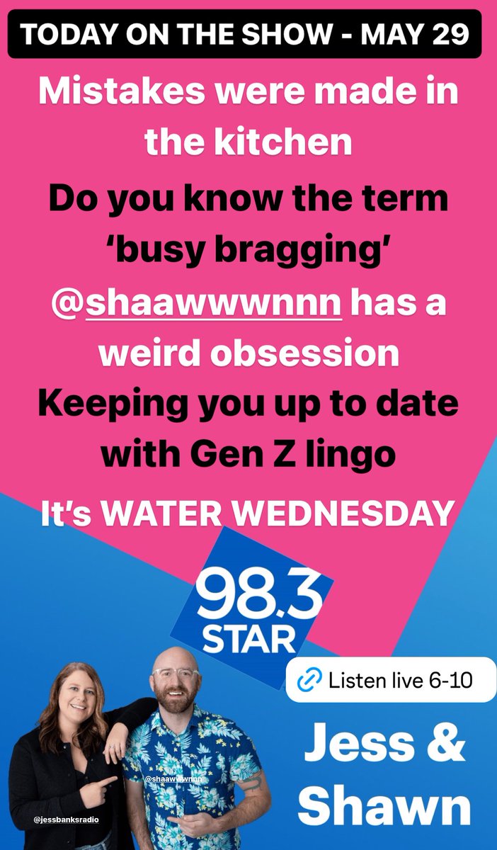 Today, rainy, high 14 🌦️
Tonight, rainy, low 9 🌧️
Tomorrow, mainly cloudy, high 16 🌦️
#chilliwackbc #abbotsford #hopebc #fraservalley

Star mornings powered by @BakerNewbyLLP 

starfm.com/play/