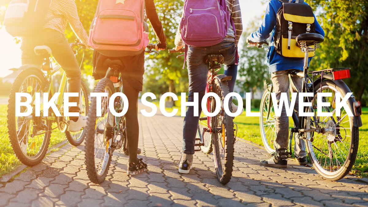 What a beautiful day to #biketoschool! 

How is your Bike to School Week going so far?