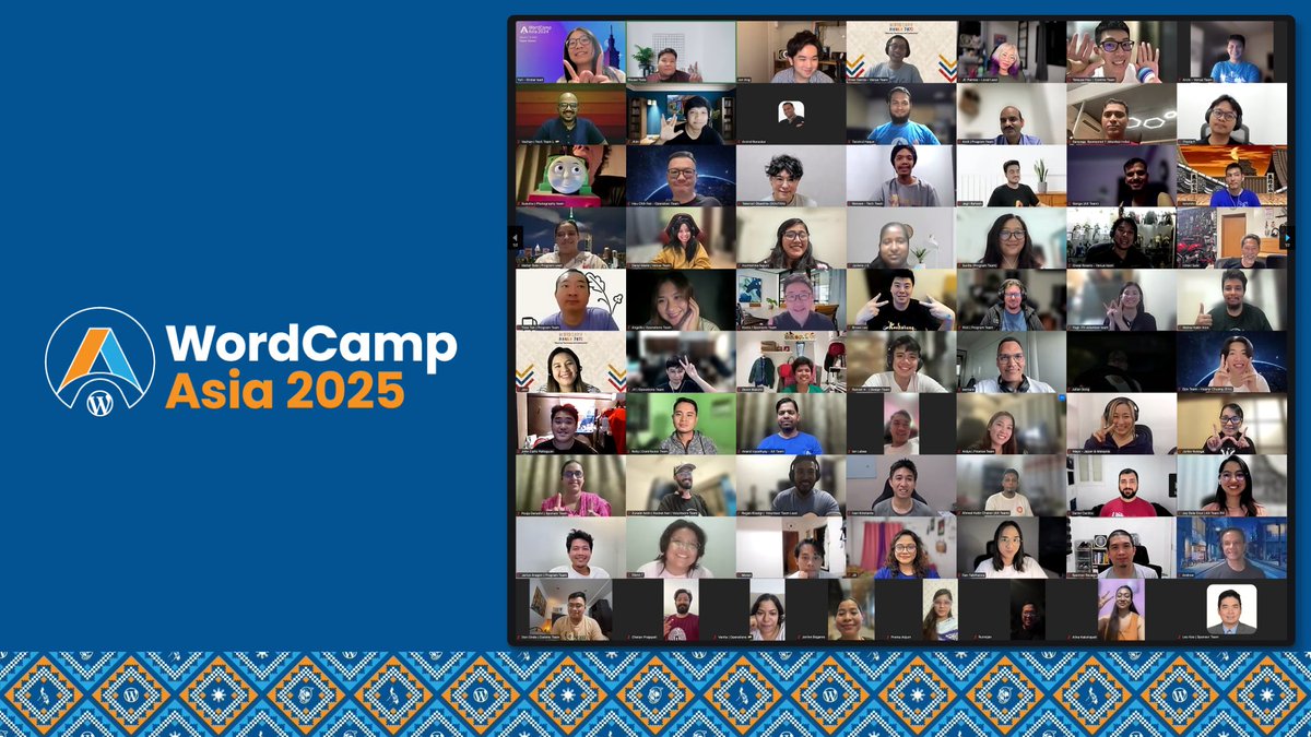 🎉 I am super excited to share that I’ve been selected as an Organizer for WordCamp Asia 2025. This is an incredible honour and a fantastic opportunity to contribute to the vibrant WordPress community.

#WordCampAsia #WCAsia #WCAsia2025 #WordPress #community