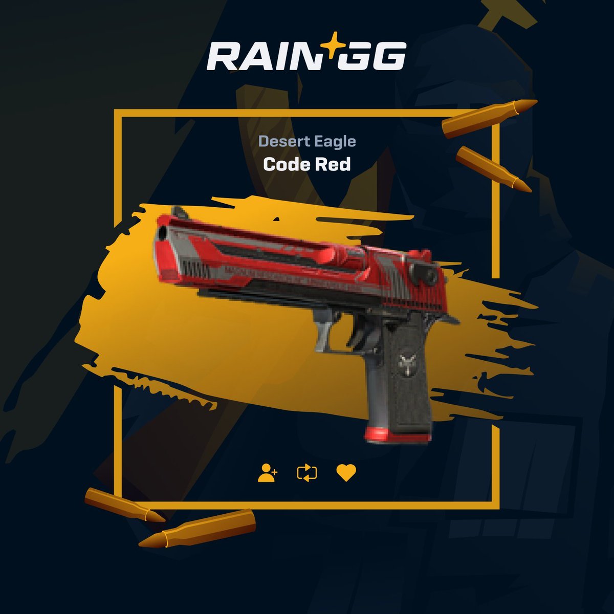 KingMetroN's tweet photo. 🔴Desert Eagle Code Red FT Giveaways (~20$)🔴

✅follow me &amp; @raindotgg 
✅rt + tag 2 friends

🕒ends in 3 days

🍀Good Luck yall! https://t.co/VavSTmrOPH