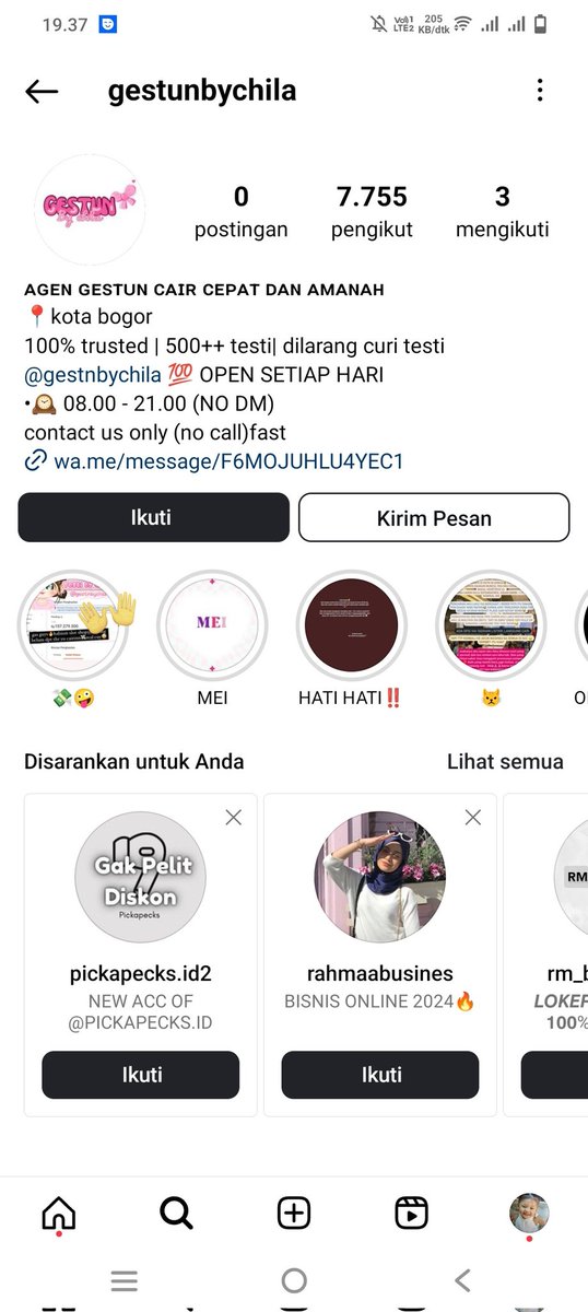 ⚠️ HATI HATI SCAMMER GESTUN ⚠️

@gestnbychilla @bynadiautm 

dia aktifnya gestun, suka beli nokos buat wa barunya tiap abis dapet mangsa, trs masih nyari akun bekas ba biar gampang nipunya, HABIS INI DIA GANTI USN LAGI, NIPU NYOLONG PROOF ORANG 🫵🏻

#zonauang #zonaba