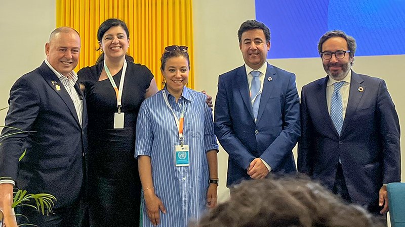 📌 @UNOSSC Director @DimaAlKhatib1 moderated a panel with Minister Orlando Habet of 🇧🇿 #Belize and @OECD Director María del Pilar Garrido Gonzalo during #SIDS4 Interactive Dialogue 2 on enhancing critical forms of financing through collaborative partnerships.