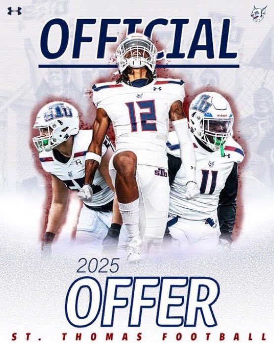 I am grateful to announce I have received my second offer from St. Thomas University!! Thank you to @CoachCJones_STU and staff for the opportunity!!
