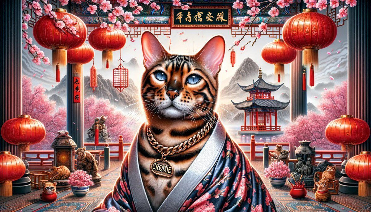 Crodie_Drake's tweet image. As a beautiful Bengal cat I have learned to embrace all cultures and show them my ways.
$CRODIE loves all
Crodie loves $SOL