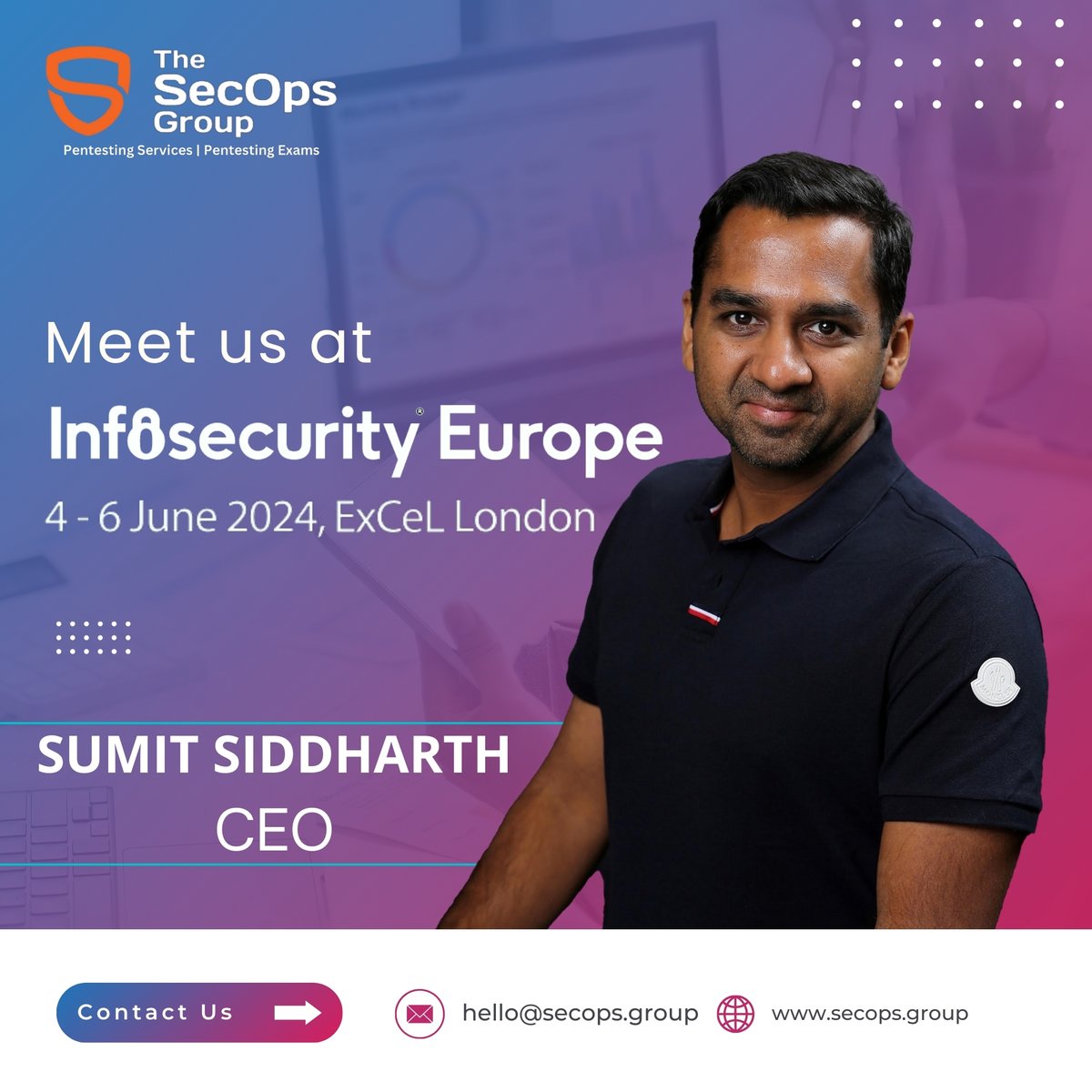 💻 Excited to connect with cybersecurity enthusiasts at @Infosecurity  Europe, London, and explore the latest in the industry.

See you there!🙌