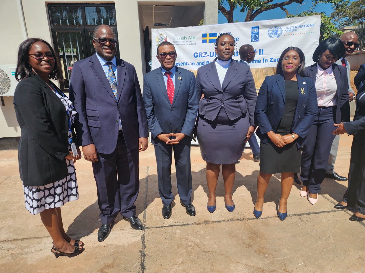 Delighted to be part of the launch at Kasama Anti-GBV Fast Track Court today. #SpeedyJustice for GBV survivors @wakiaga @SailiGreg @mmashologu1 @ethel_zim @UNDPZambia @SwedeninZM @IrelandinZambia