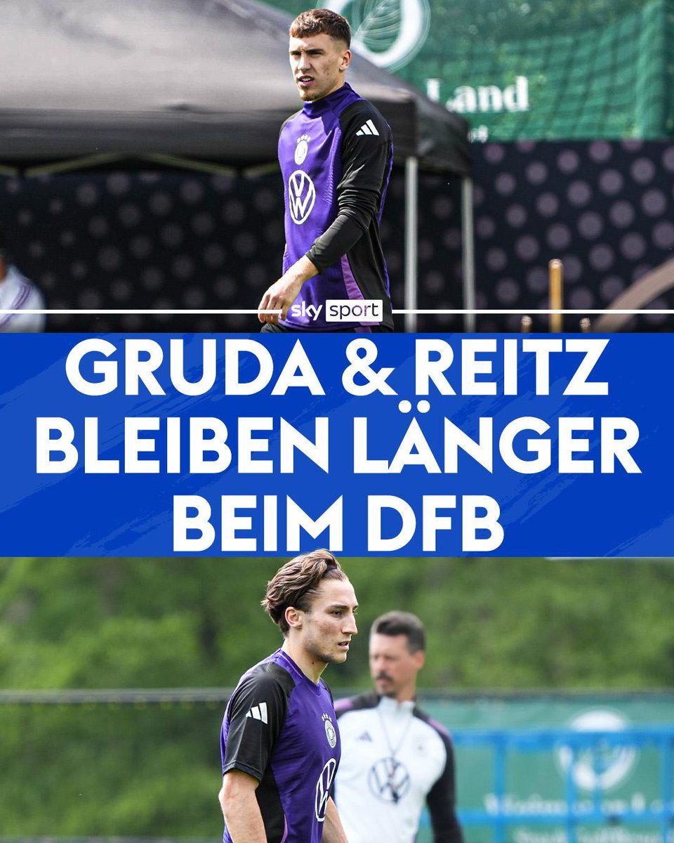 Brajan Gruda und Rocco Reitz werden Bundestrainer Julian Nagelsmann im Training bis nach der EM-Generalprobe am 7. Juni in Mönchengladbach gegen Griechenland zur Verfügung stehen. 🚨 #SkySport #DFB