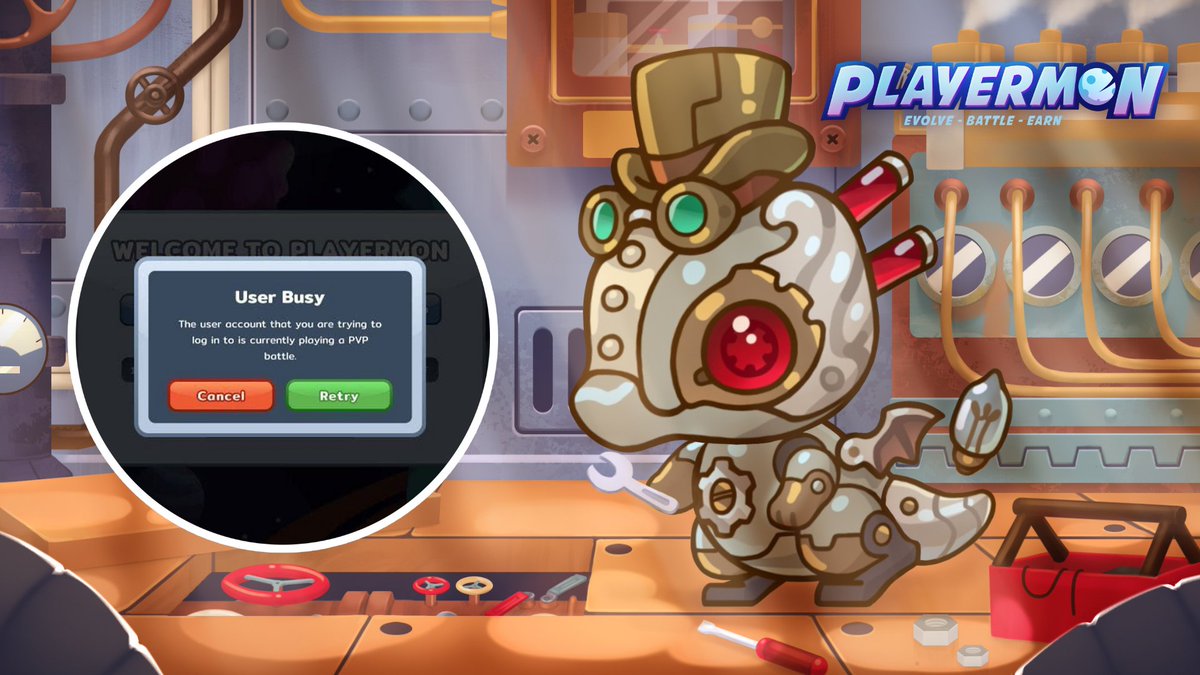 New Feature to Resolve 'User Busy' Error

If you encounter the 'User Busy' error while trying to log in or play PvP battles, you can now easily generate a new login access token (QR code) on the Playermon website. 

How to Use the New Feature:

1. Log on to