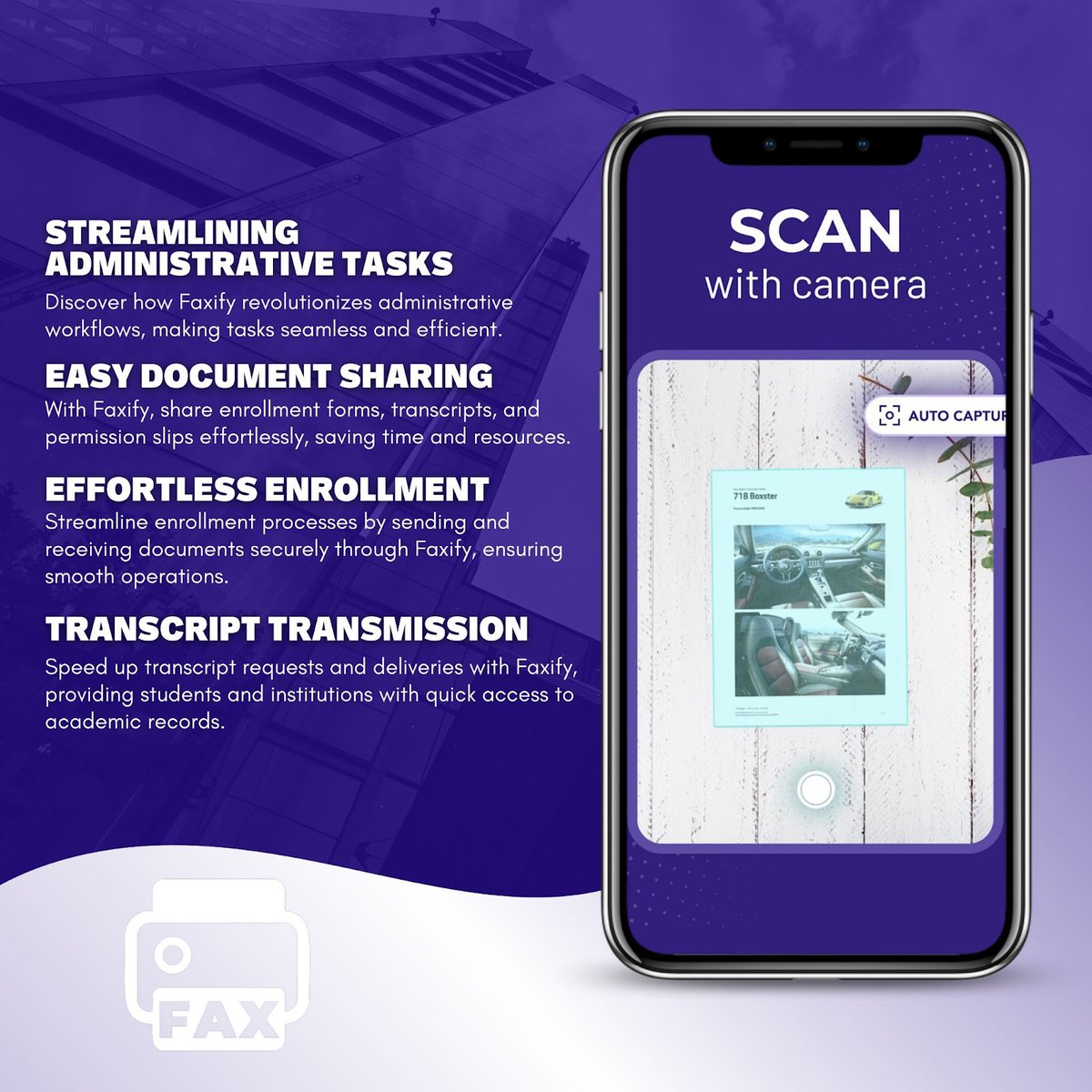 faxify_app's tweet image. Unlock the potential of education with Faxify! From streamlining administrative tasks to enhancing student services, Faxify revolutionizes communication in educational institutions. With its secure and efficient document transmission.
.
.
.
#SecurityFirst #Faxify #DataProtection