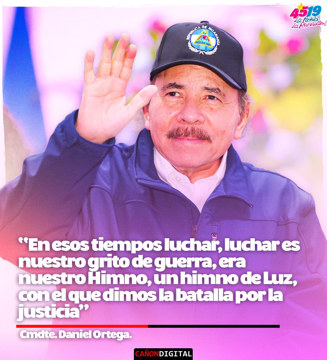 #UnidosEnVictorias 🎶y al grito de Patria Libre o M0r1r, marcharemos al triunfo de la revolución🎶🌽🌱🇳🇮 #SoberaníayDignidadNacional #TodosJuntosAl4519 
@QuenriM @huella_sandinis