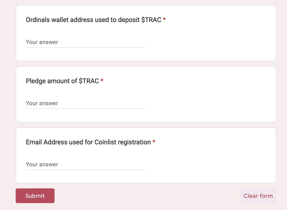 🚀 Exciting News from <a href="/trac_btc/">CryptoPia</a> !

They are offering another chance to secure an allowlist spot for the upcoming $TAP public launch! 🎉

Here's how you can get in:
1️⃣ Pledge a minimum of 100 $TRAC using the provided Google form. Check the link in their latest thread! 🔗
2️⃣