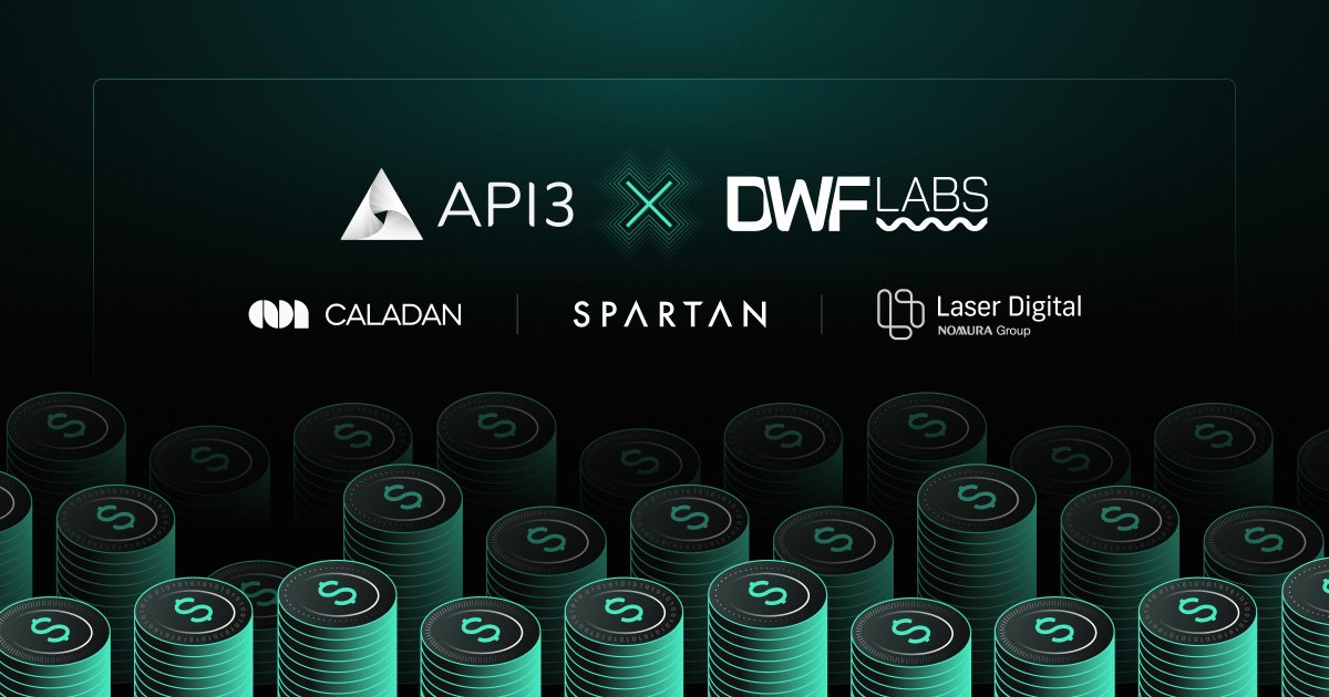 Api3DAO's tweet image. We're thrilled to announce a successful strategic treasury diversification round, securing $4M in USDC.
The round was led by @DWFLabs, with key investments from @TheSpartanGroup, @LaserDigital_ , & @caladanxyz.
This capital injection will propel us toward our mission to…