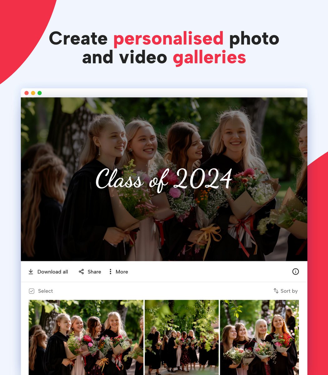 🧑‍🎓For graduation photos, use Files.fm customizable galleries! 👉🏻 Watch the video tutorial here: files.fm/f/6ax2uz74gy P.S. Great news for those who haven't tried it yet! Use this tool for FREE until June 30. After that, choose the PRO or another subscription