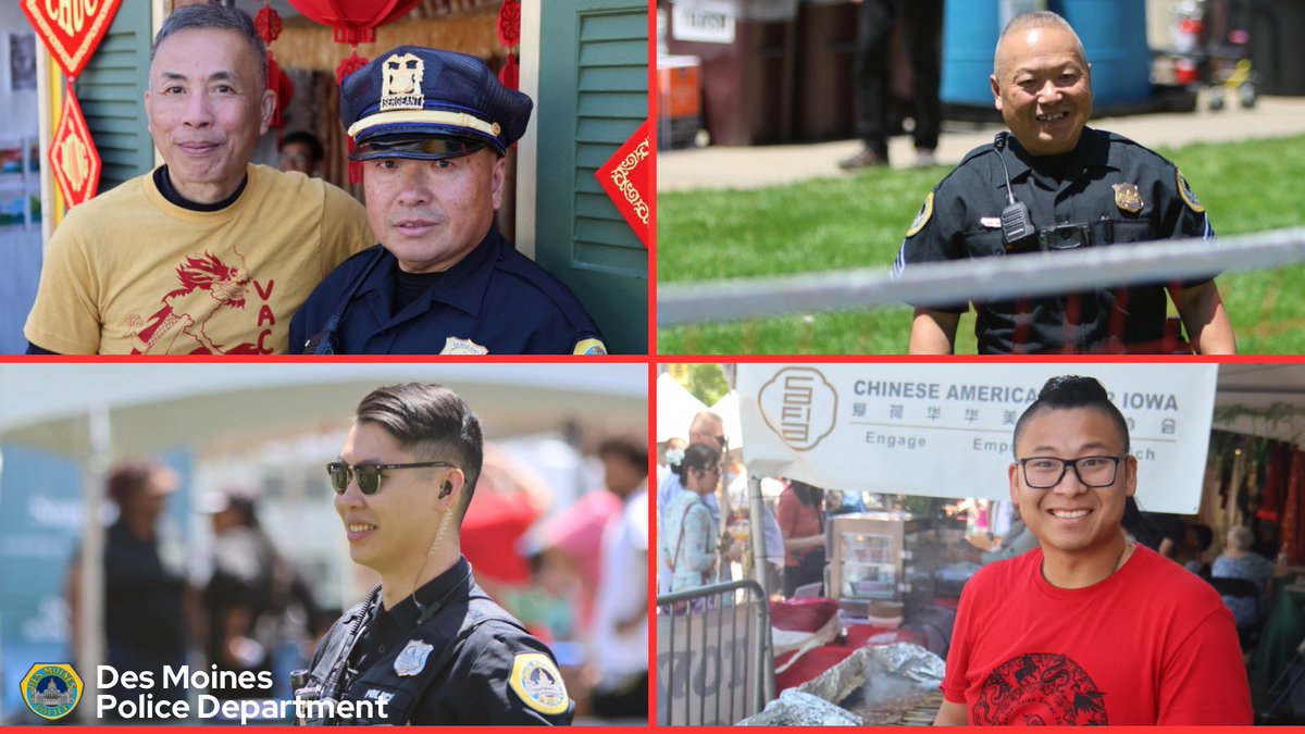 DMPolice's tweet image. DMPD enjoyed another great Celebrasion Festival courtesy of the Iowa Asian Alliance!

In a special #AAPIMonth tribute, our AAPI officers dedicated their service this month to fallen hero SPO Phoukham Tran, EOW 11-02-23.

#community #neverforgotten