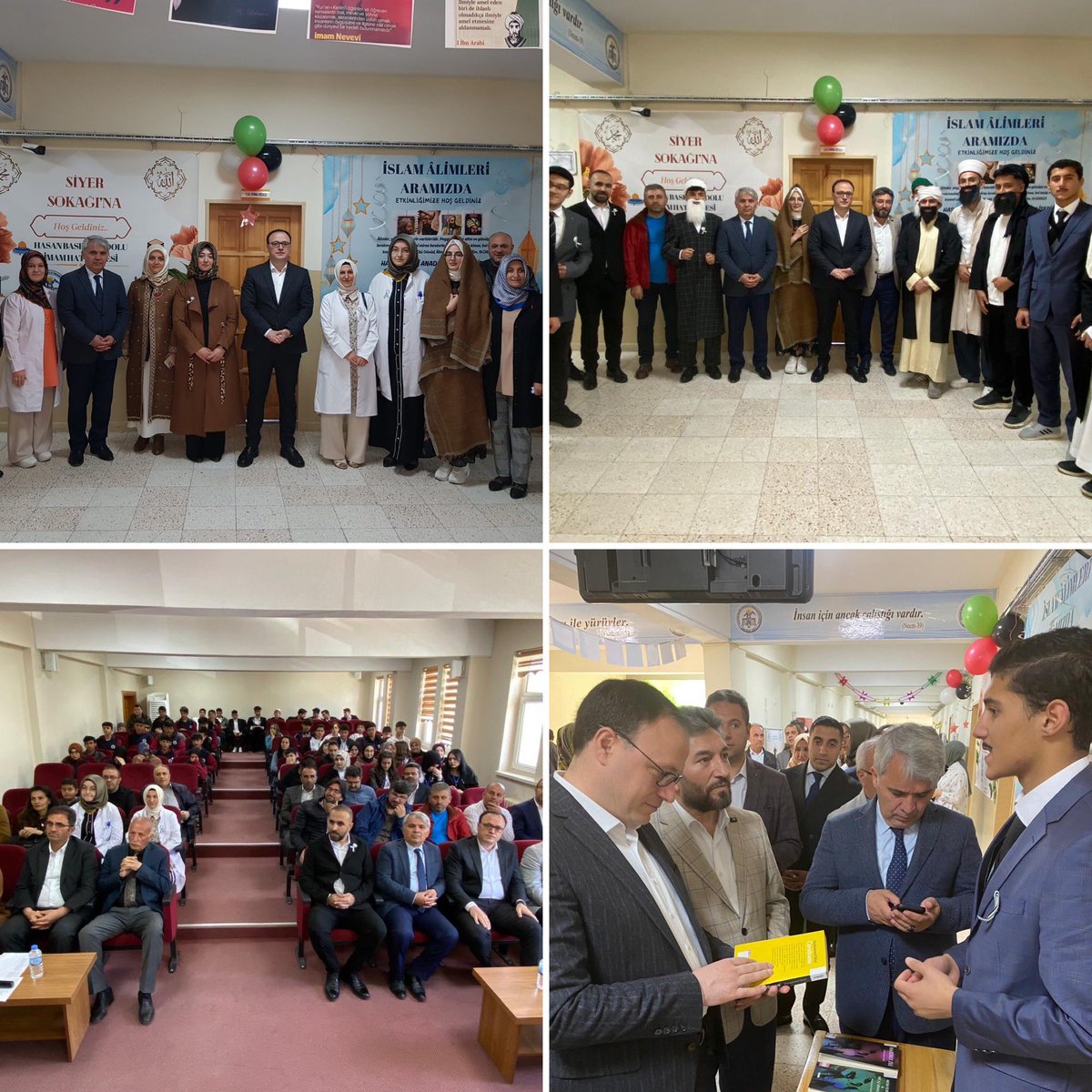 Hasan Basri Anadolu İmam Hatip Lisesi öğretmen ve öğrencileri tarafından tehyie edilen "İslam Alimleri Aramızda ve Siyer Sokağı" küşadını tahakkuk ettirdik.