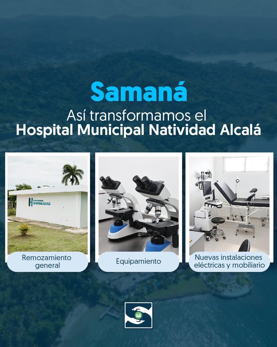¡Esto es cambio! 

El Hospital Municipal Natividad Alcalá, de Samaná, quedó completamente remozado con los trabajos de infraestructura que incluyeron cambio de pisos, techos y ventanas; pintura interior; modernos equipos y mobiliario nuevo.

#SNSRD
