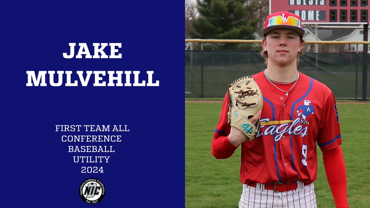 JAEaglesSports's tweet photo. Congratulations to Jake Mulvehill on being named NIC First Team All Conference this year in Baseball as a Utility Player. Great work Jake!
⚾️🦅🔴⚪️🔵🏆⚾️ https://t.co/rs41masPdH