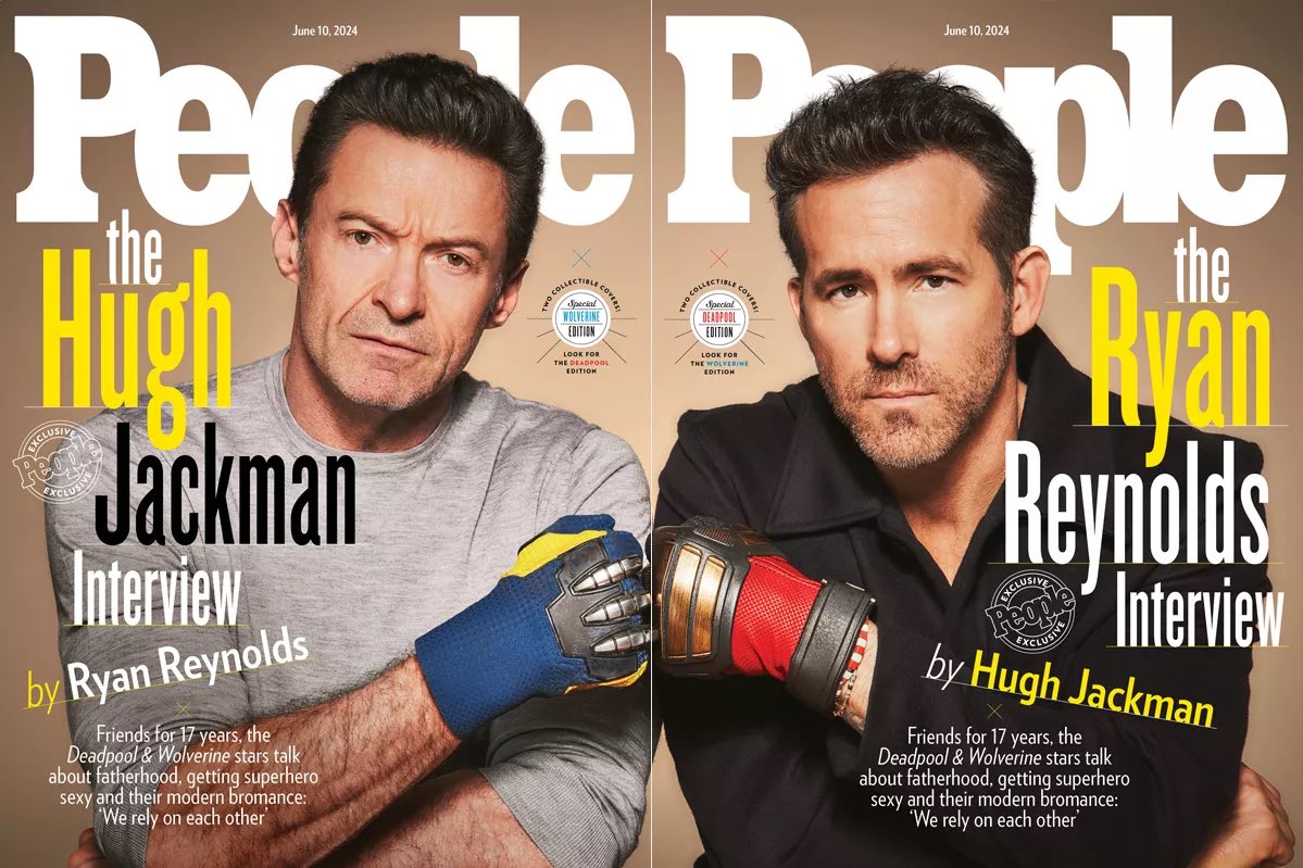 Hugh Jackman and Ryan Reynolds cover the latest issue of People Magazine.